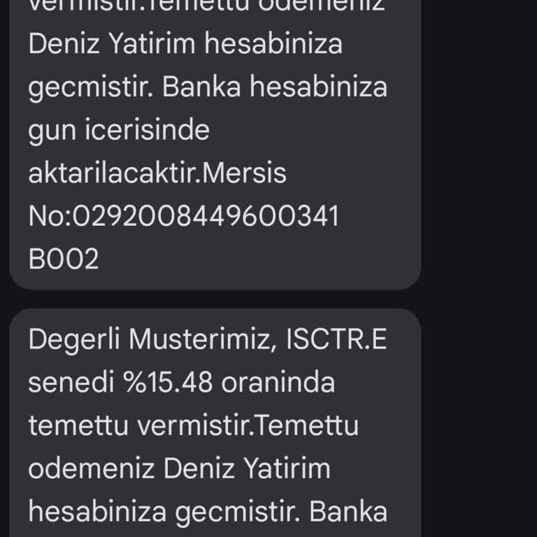 Denizbank Temettü Ödemesi Hakkında Bilgilendirme Sorunu