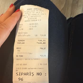 Tahinli Latte'de Karşılaşılan Hizmet Eksikliği