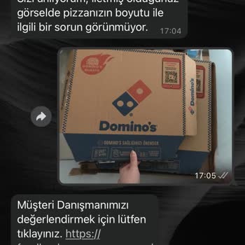 Domino's Pizza: Yanlış Boyut Ve Kalitesiz Malzeme