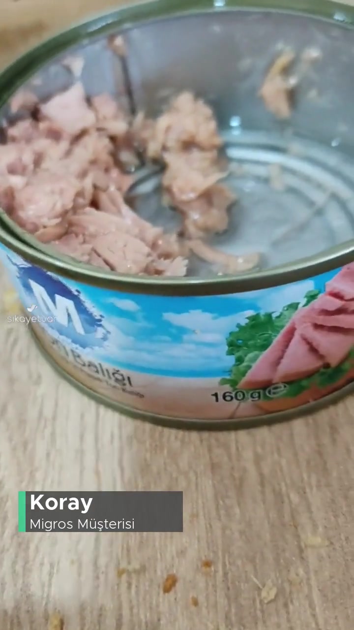 Migros Ton Balığı İçinden Kılçık Çıktı videonun kapak resmi