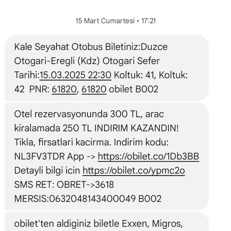 Kale Seyahat'ten İade Sorunu: Düzce Terminaline Uğramayan Otobüs