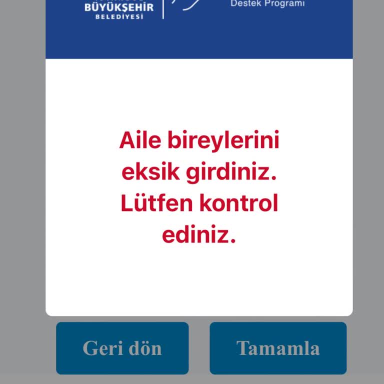 Yenidoğan Yardım Paketi Başvuru Hatası