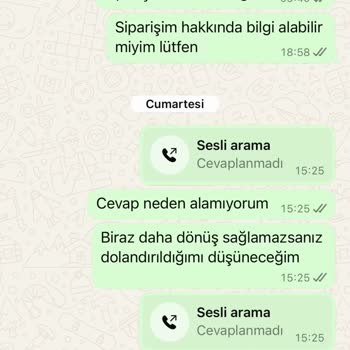 Mendy Butik'ten Sipariş Sonrası İletişim Sorunu