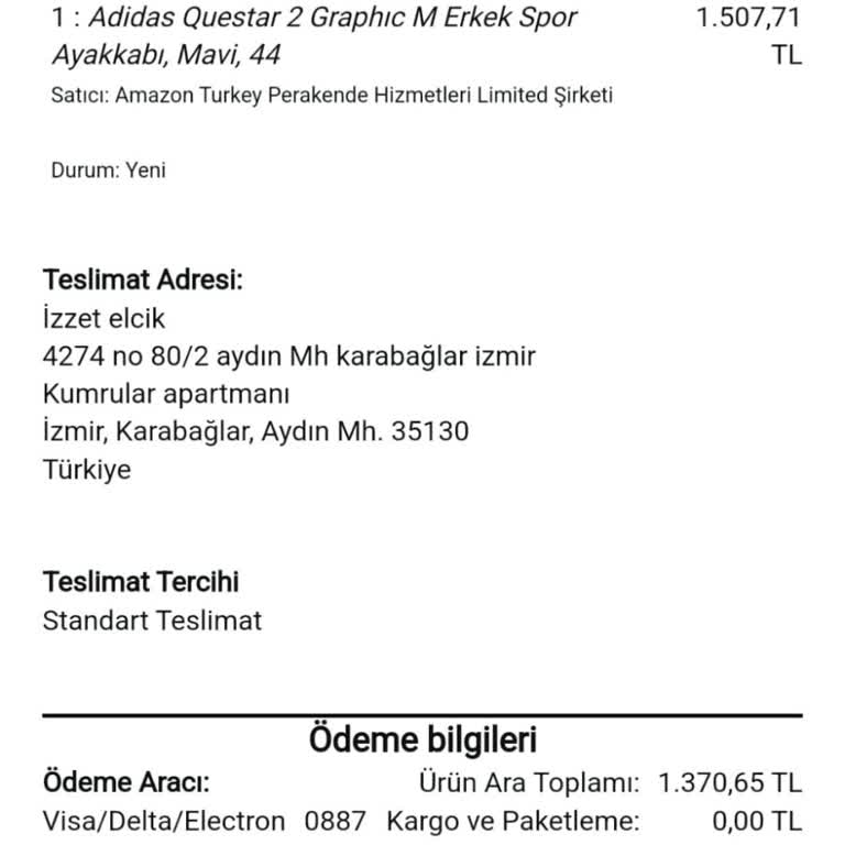 Adidas Ayakkabının Kısa Sürede Yıpranması Ve İade Sorunu