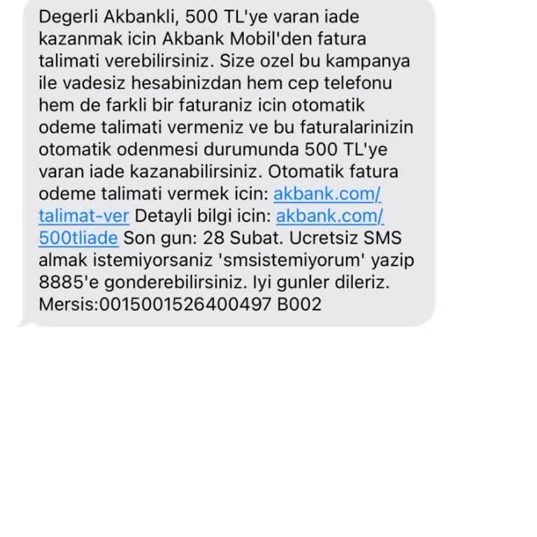 Akbank'ın Söz Verdiği 500 TL İadesi Hala Yapılmadı
