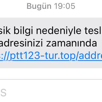 PTT Adına Gönderilen Sahte SMS Tehlikesi