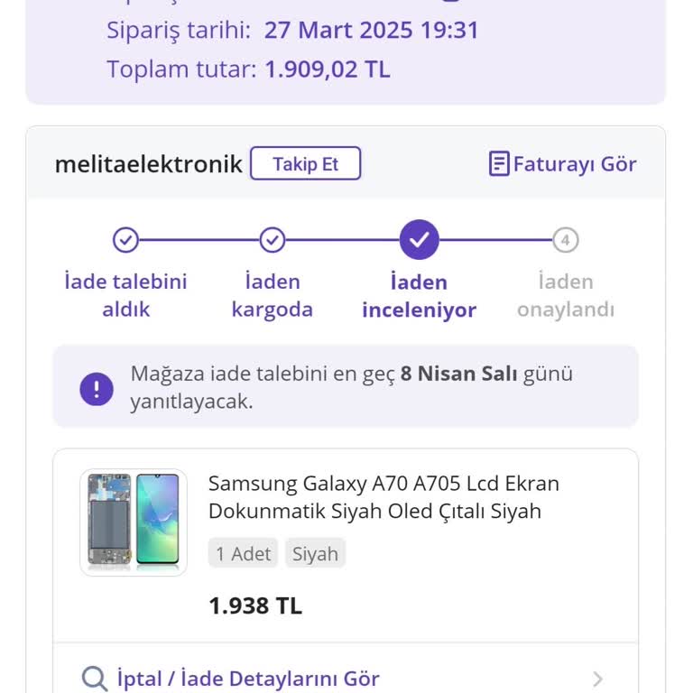 Samsung A70 Ekranında Yaşanan Sorun Ve Müşteri Hizmetleri Deneyimi