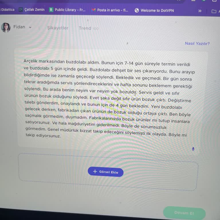 Arçelik Buzdolabında Sürekli Arıza Ve Haksız Ücret Talebi
