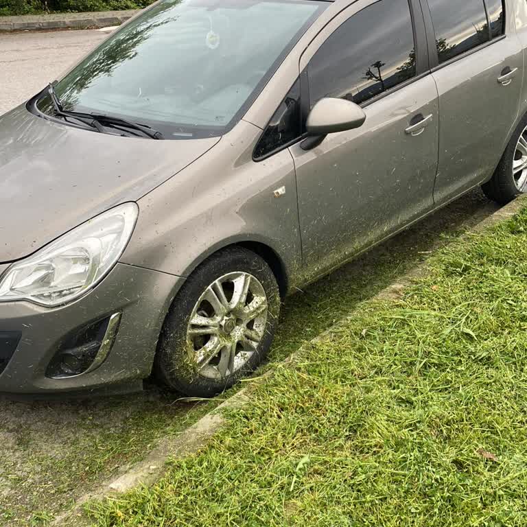 Araçlar Çimene Gömülmüş: Ot Biçme Makinesi Tehlikesi!