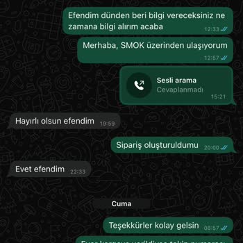 Geri Dönüş Sağlanmayan Alışveriş Deneyimi