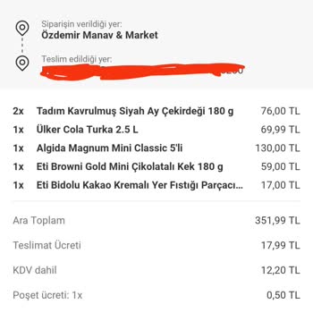 Yemeksepeti Bozuk Dondurma ve İlgisiz Müşteri Hizmetleri