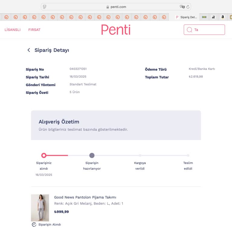 Penti Online Alışverişte Teslimat Sorunu Ve Müşteri Hizmetleri Hayal Kırıklığı