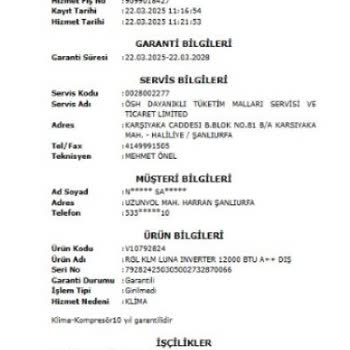 Kırık Klima Ve Cevapsız İade Talebi