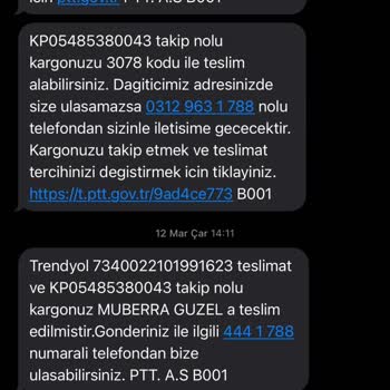 PTT Adına Gelen Şüpheli SMS