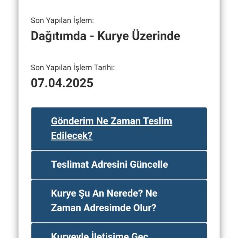 Kayıp Kargo Ve Yetersiz Müşteri Desteği Sorunu