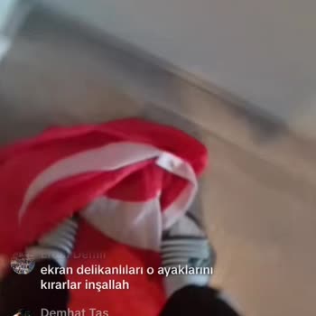 TikTok'ta Türk Bayrağına Saygısızlık