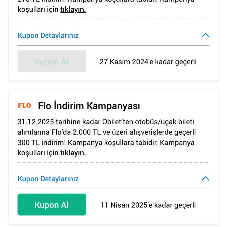 Obilet'ten Alınan İndirim Kuponu Yemeksepeti'nde Çalışmıyor
