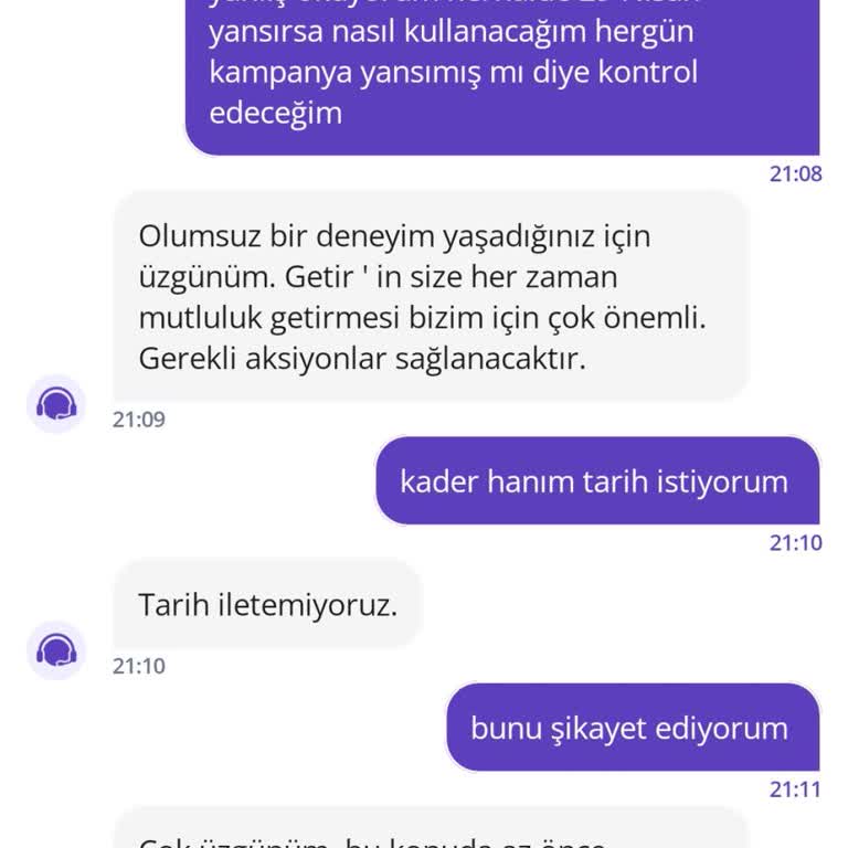 Getir Su Kampanyasında Belirsizlik