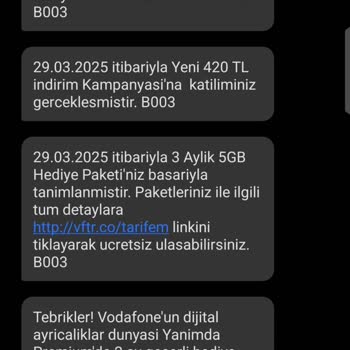 Vodafone Hediye Kuponu Yanıltmacası