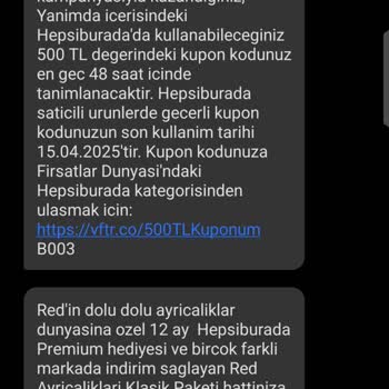 Vodafone Hediye Kuponu Yanıltmacası