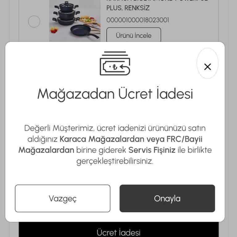 Karaca Mağazası Para İadesinde Sorun Yaşatıyor