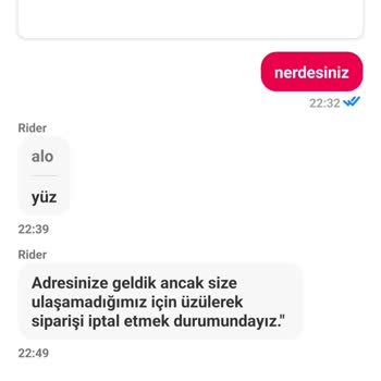 İade Edilmeyen Ücret Ve Çelişkili Sipariş Durumu