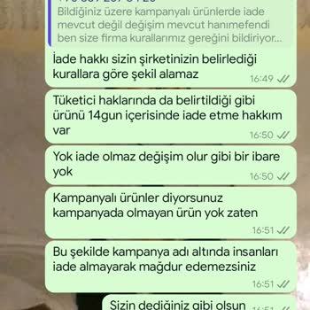 Ürün Kalitesi Ve İade Sorunlarıyla Karşılaştım