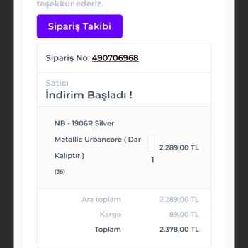Eksik Gönderilen Ayakkabılar Ve İletişim Sorunu