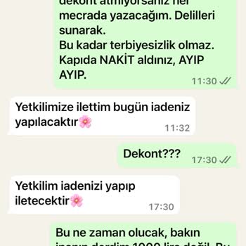 Sokak Butik'ten İade Sürecinde Yaşanan Sorunlar