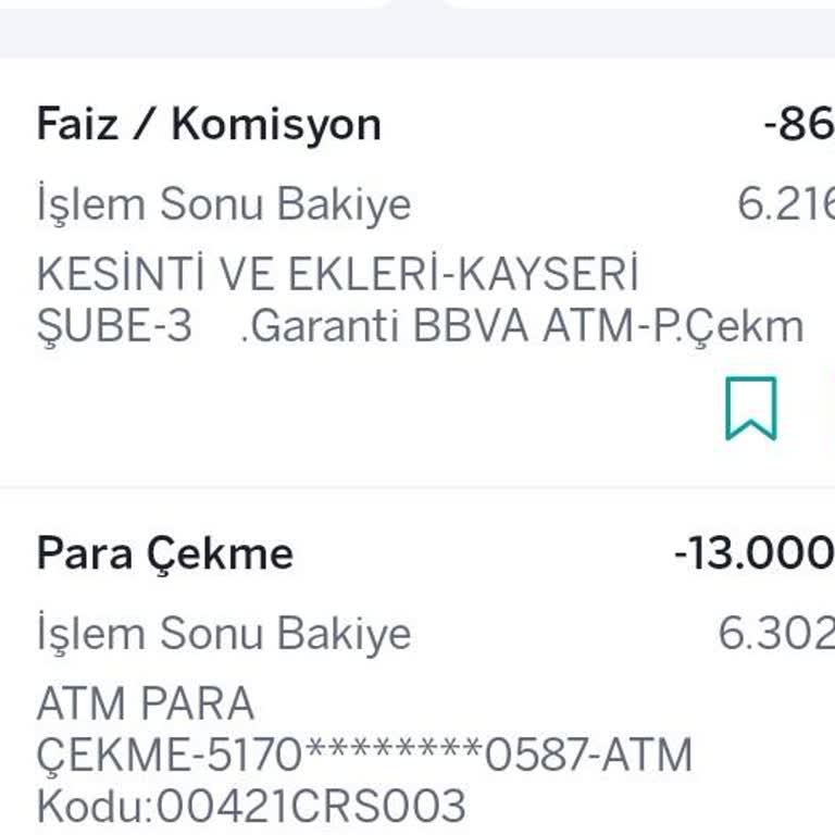 Garanti Bankası'ndan Yüksek Para Çekme Komisyonu Şikayeti