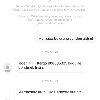 Gardrops Üzerinden Yapılan Alışverişte İade Problemi Ve Müşteri Hizmetleri Desteği