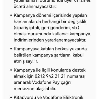 Vodafone İndirim Kampanyası Mağduriyeti
