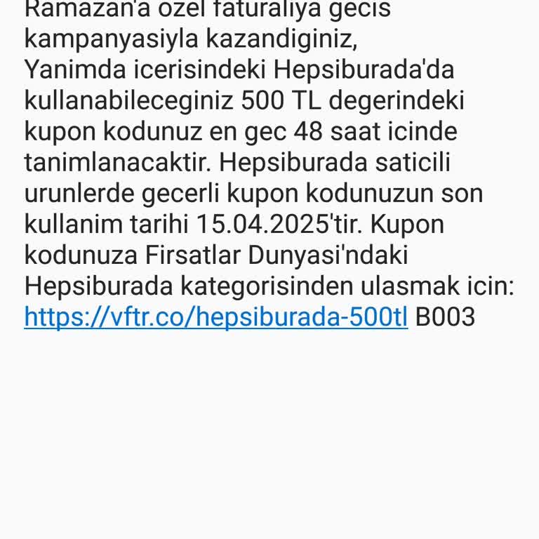 Vodafone Hediye Çeki Sorunu: Müşteri Hizmetleri Yetersiz