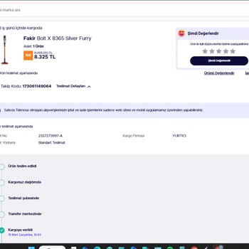 Teknosa'dan Sipariş Edilen Dikey Süpürge 20 Gündür Gelmedi