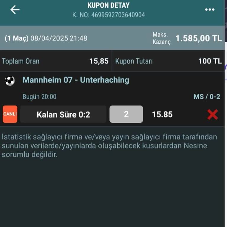 Kupon Hatası: Kazanan Bahis Kaybedildi!