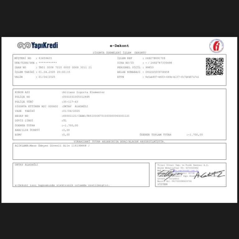 İzinsiz Para Çekimi Ve Poliçe Sorunu