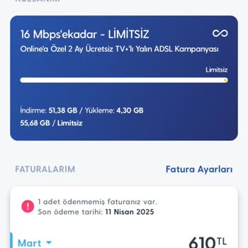 Turkcell Superonline'dan Düşük İnternet Hızı Ve Haksız Fatura Artışı