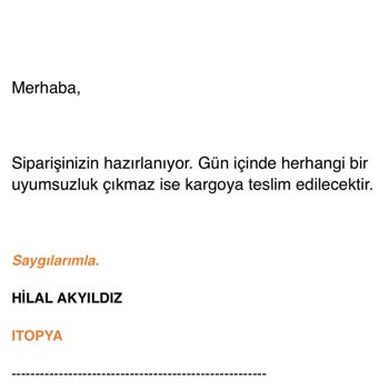 Sipariş Gecikmesi Ve Bilgi Tutarsızlığı Mağduriyeti