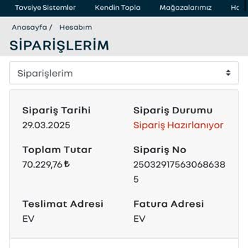 Sipariş Gecikmesi Ve Bilgi Tutarsızlığı Mağduriyeti