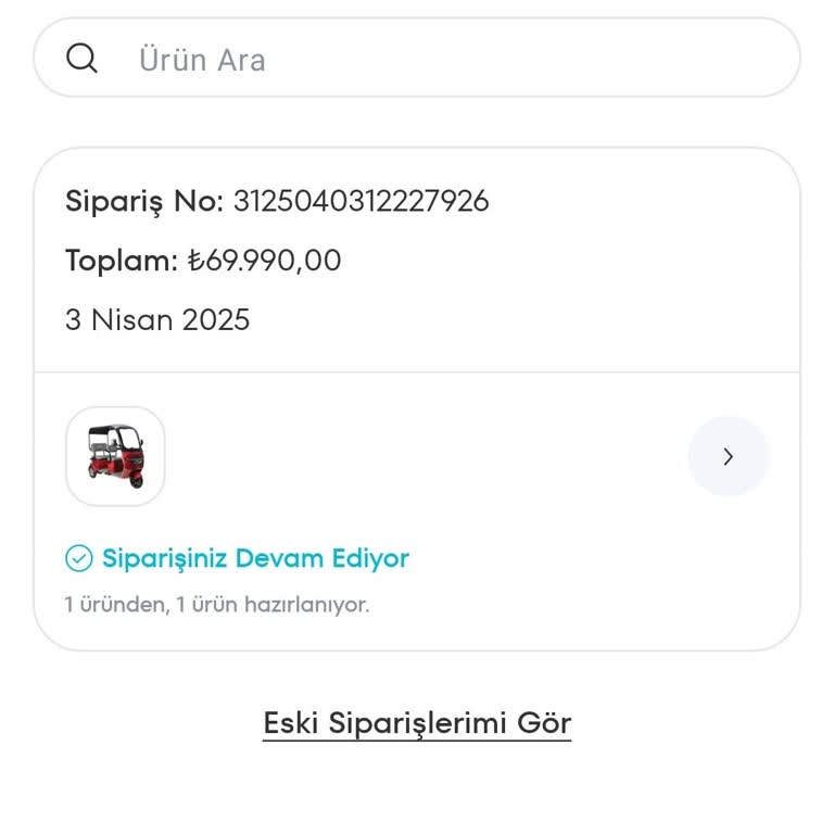 Elektrikli Motosiklet Siparişinde Evrak Bildirim Sorunu