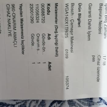 Bosch Çamaşır Makinesi İle Sürekli Sorun Yaşıyoruz