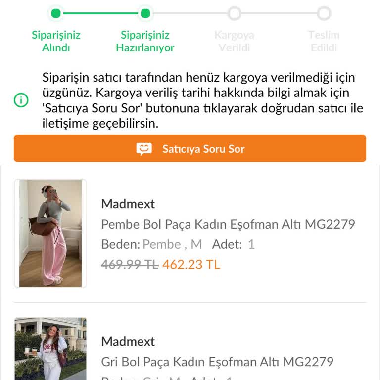 Madmext Siparişim Hala Kargolanmadı