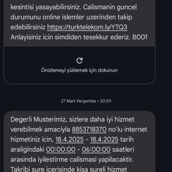 Türk Telekom'un Yetersiz İnternet Hizmeti Ve Müşteri Desteği