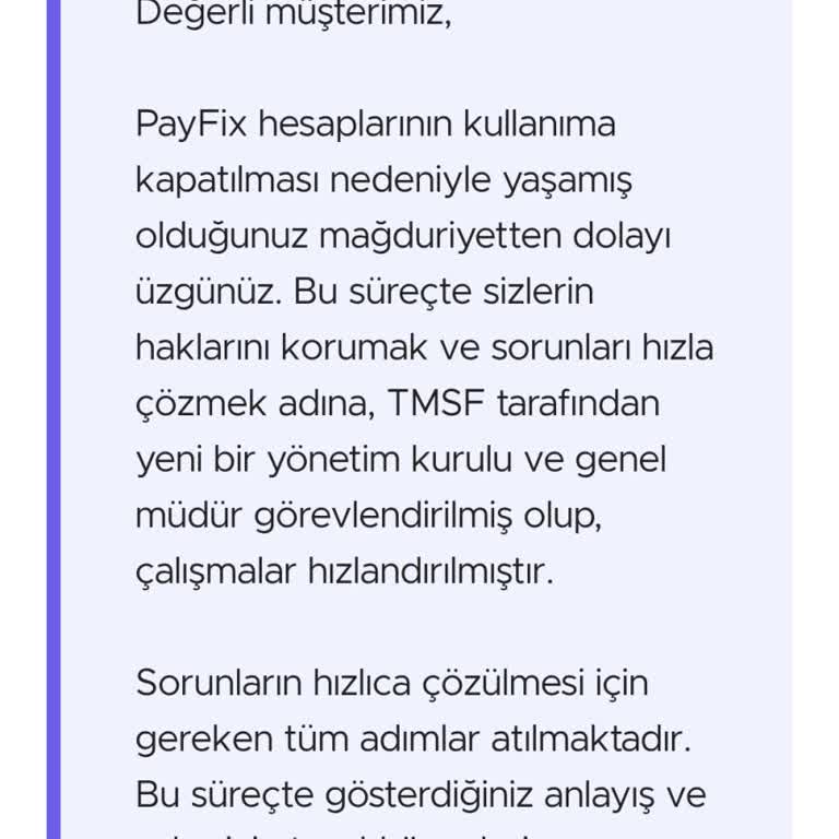 Payfix Hesap Blokesi: Paramı Geri İstiyorum!