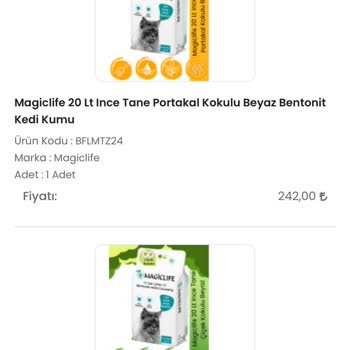 Kedi Kumu Siparişinde Yanıltıcı Ürün Gönderimi