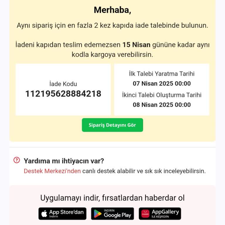 Kapıda İade Talebiyle İlgili Sorunlar