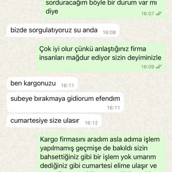 Kargo Sorunu Ve Bozuk Ürünle Gelen Hayal Kırıklığı