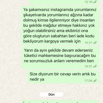 Kargo Sorunu Ve Bozuk Ürünle Gelen Hayal Kırıklığı