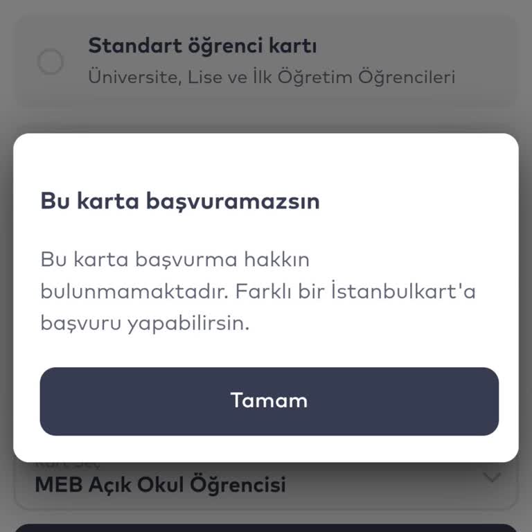 Öğrenci Kartı Başvurusunda Hata Ve Destek Eksikliği