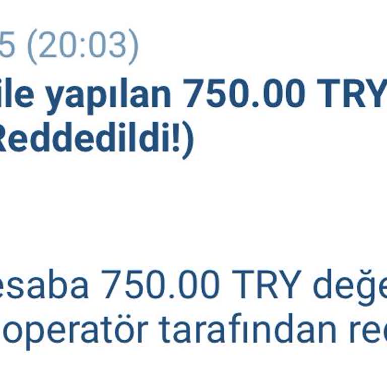 1xBet 750TL Ödeme Reddedildi, İade Bekleniyor!